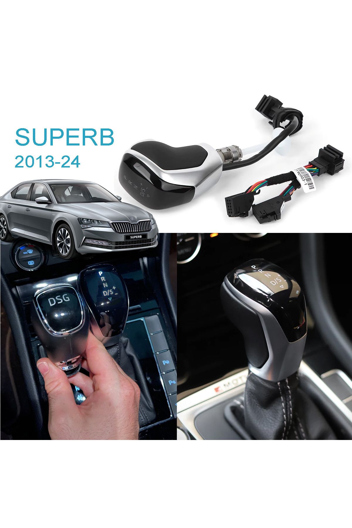 GCP German Car Parts-Superb Luminous Automatic Gear Shift Knob - Superb Led Dsg Gear Shift Illuminated Indicator Shift 1