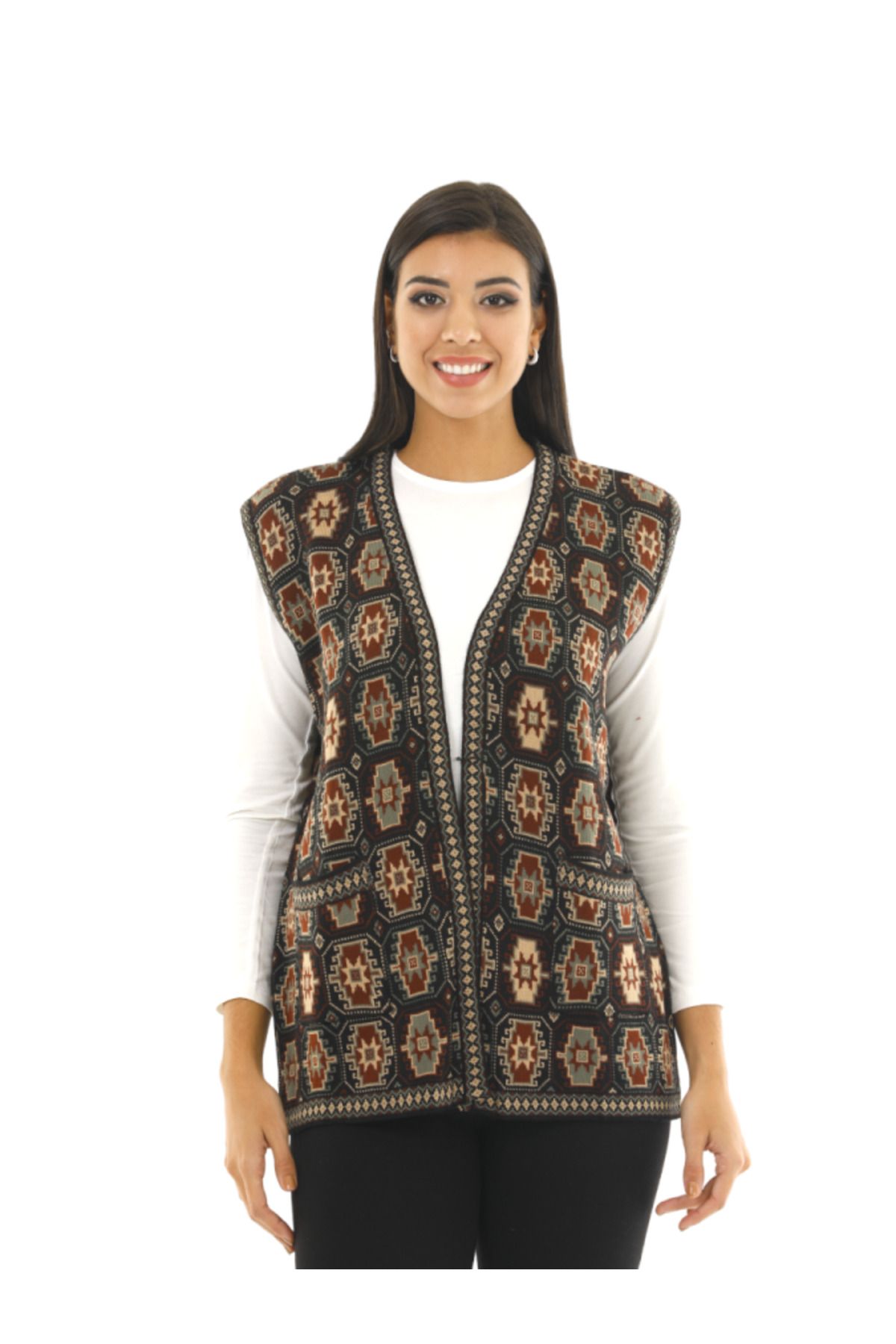 Pumpkin Anadolu Kilim Desen Anne Yelek