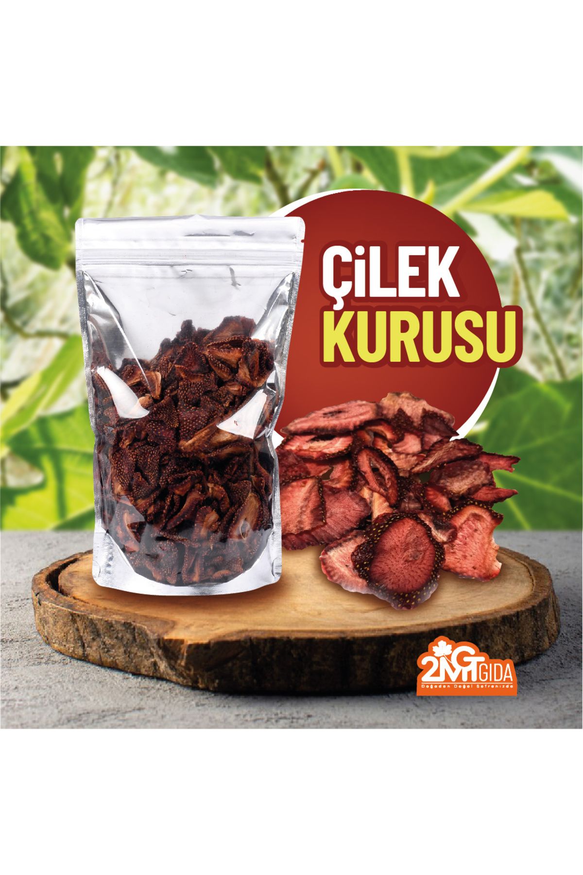 Natural Kurutulmuş Çilek