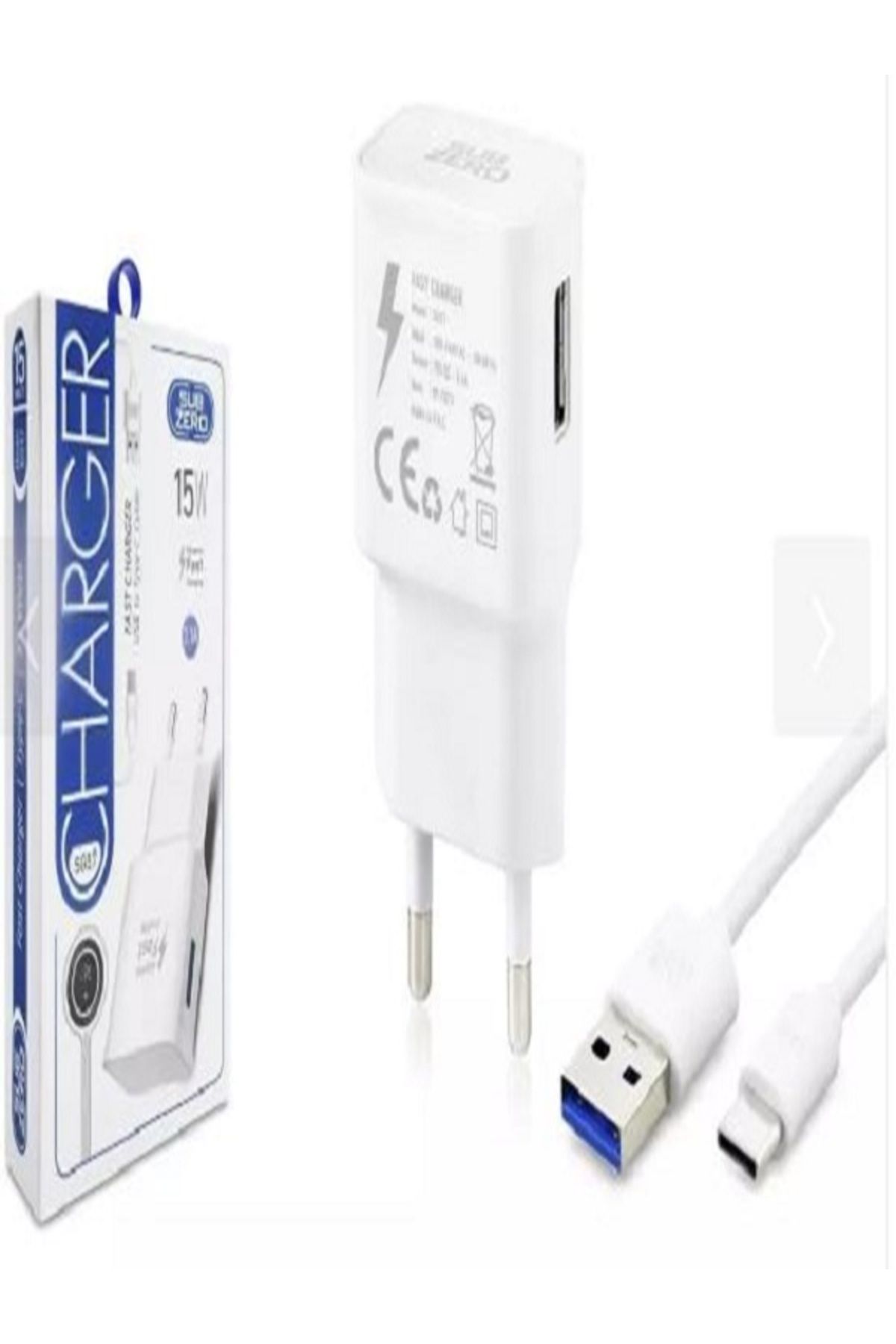 Çetinkaya 15W 3.1A HIZLI TYPE-C ŞARJ CİHAZI USB BAŞLIKLI