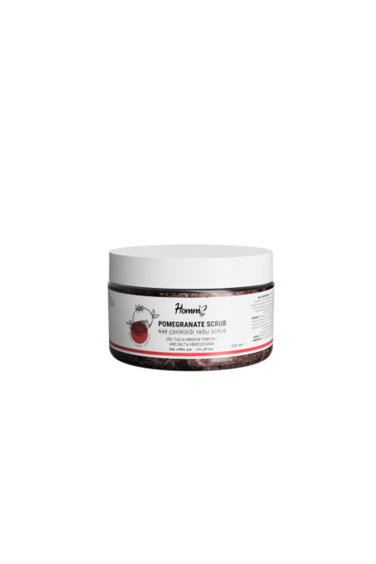 Homm Life Nar Çekirdeği Yağlı Bitki Tanecikli Scrub 250 ml