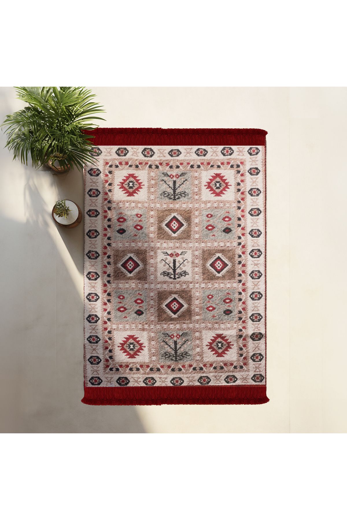Bigghome-Bigghome Doppelseitiger Teppich, Maschinenwaschbar, Modernes Design, 80*150 cm, SA1619B 5