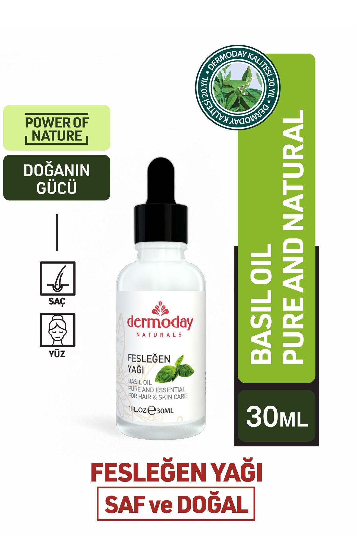 Dermoday Fesleğen Yağı 30 ml