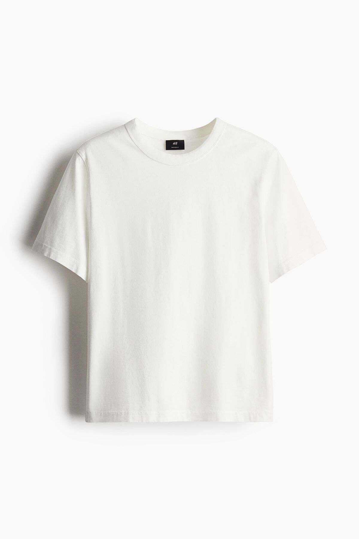 تی شرت سفید مردانه تناسب منظم T اورجینال H M H&M