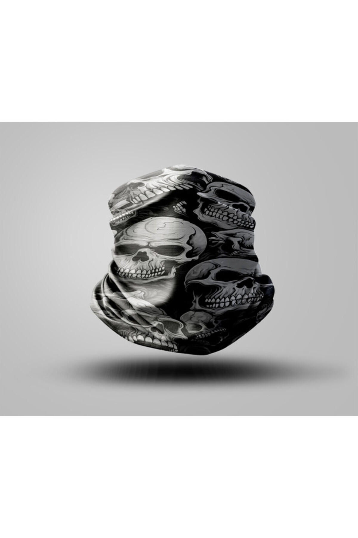 Buffalo Skull Tasarımlı Motorcu Buff Maske Outdoor Boyunluk Unisex Bandana