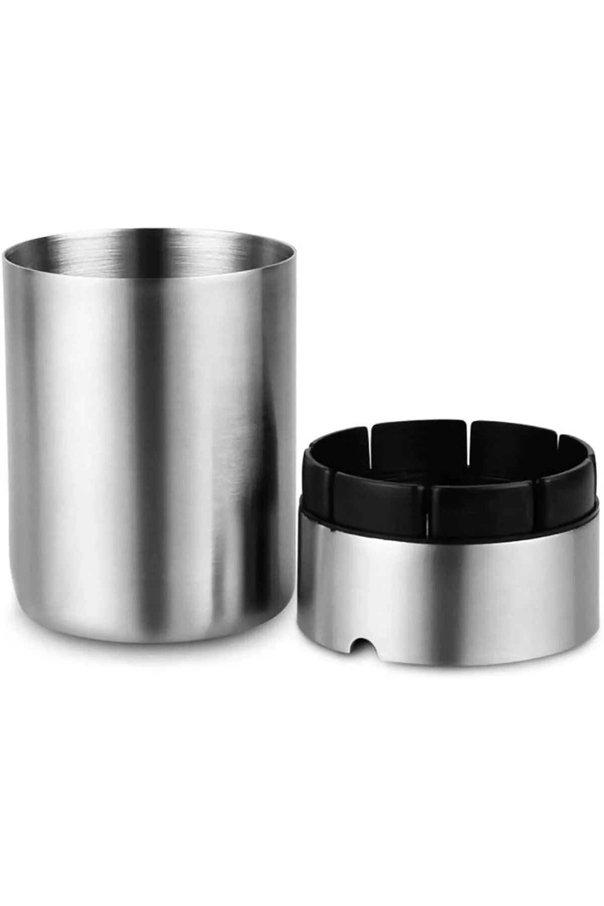 GörSeç-Metal Odorless Ashtray - Cigarette Ashtray with Lid, Tray Stylish Ashtray for Car, Home, Office Garden 4