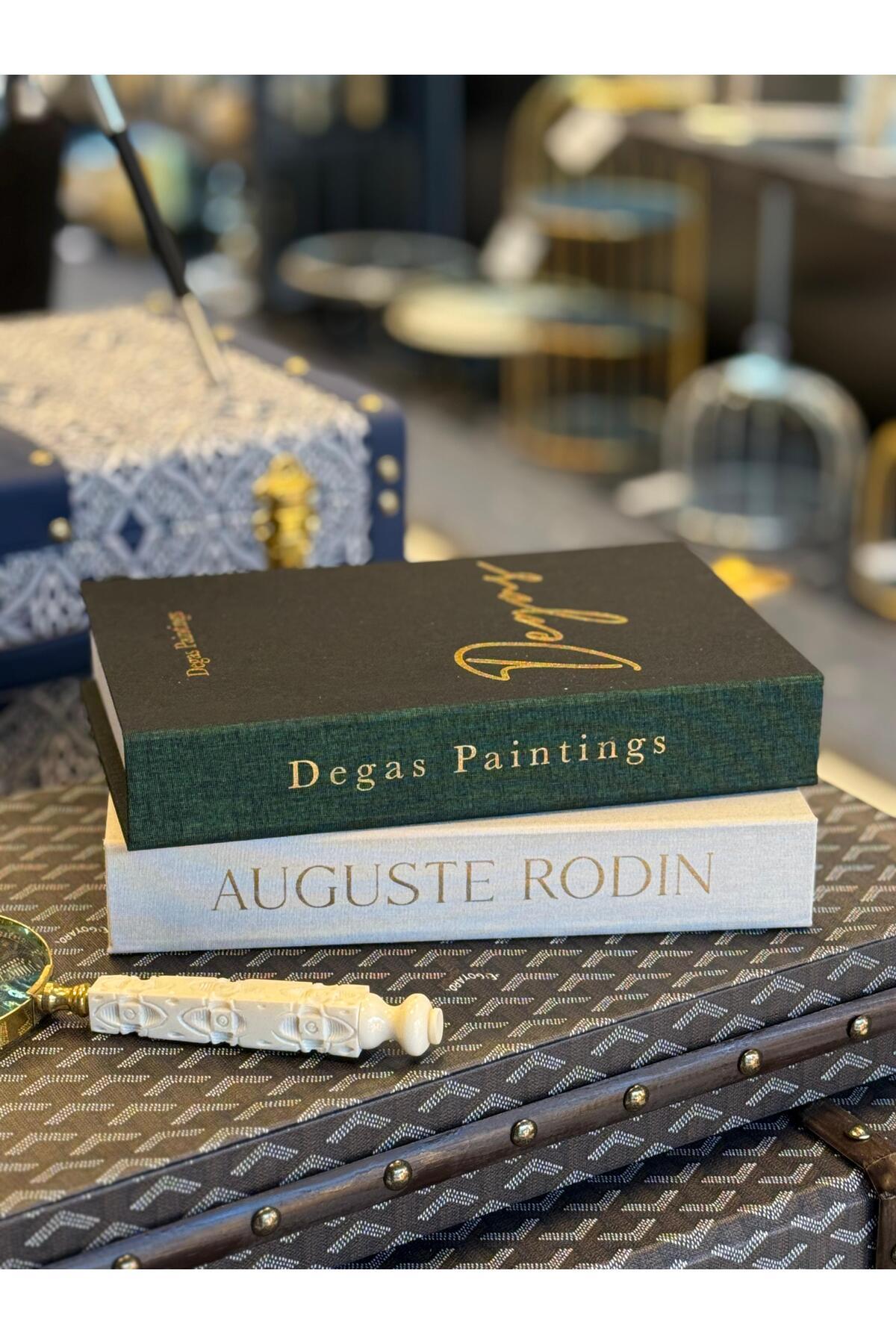 Housess-Luxury Fabric Covered Set of 2 Decorative a Quality Book Box 2