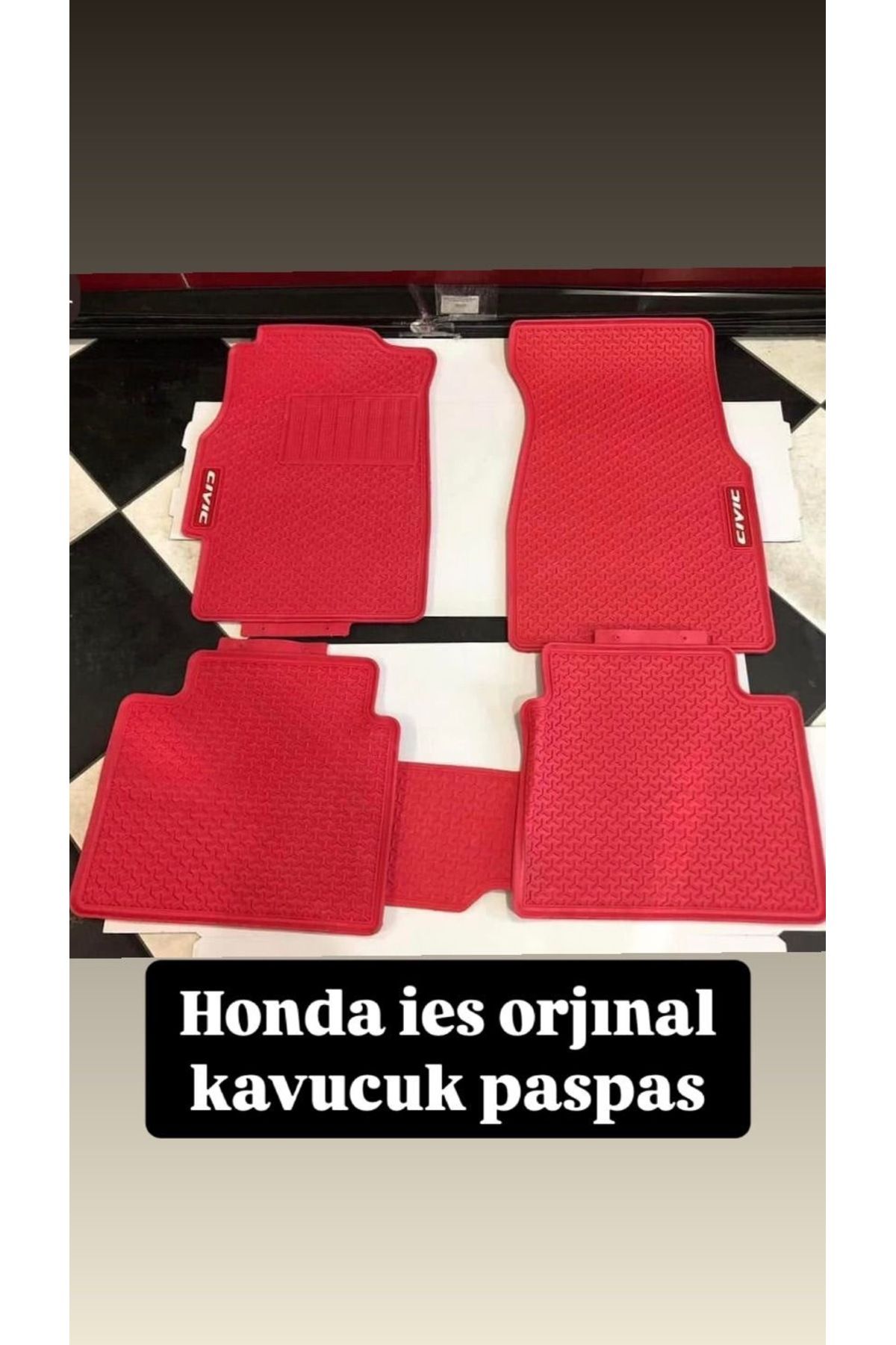 OEM Honda civic 96-01 arası kauçuk paspas takımı