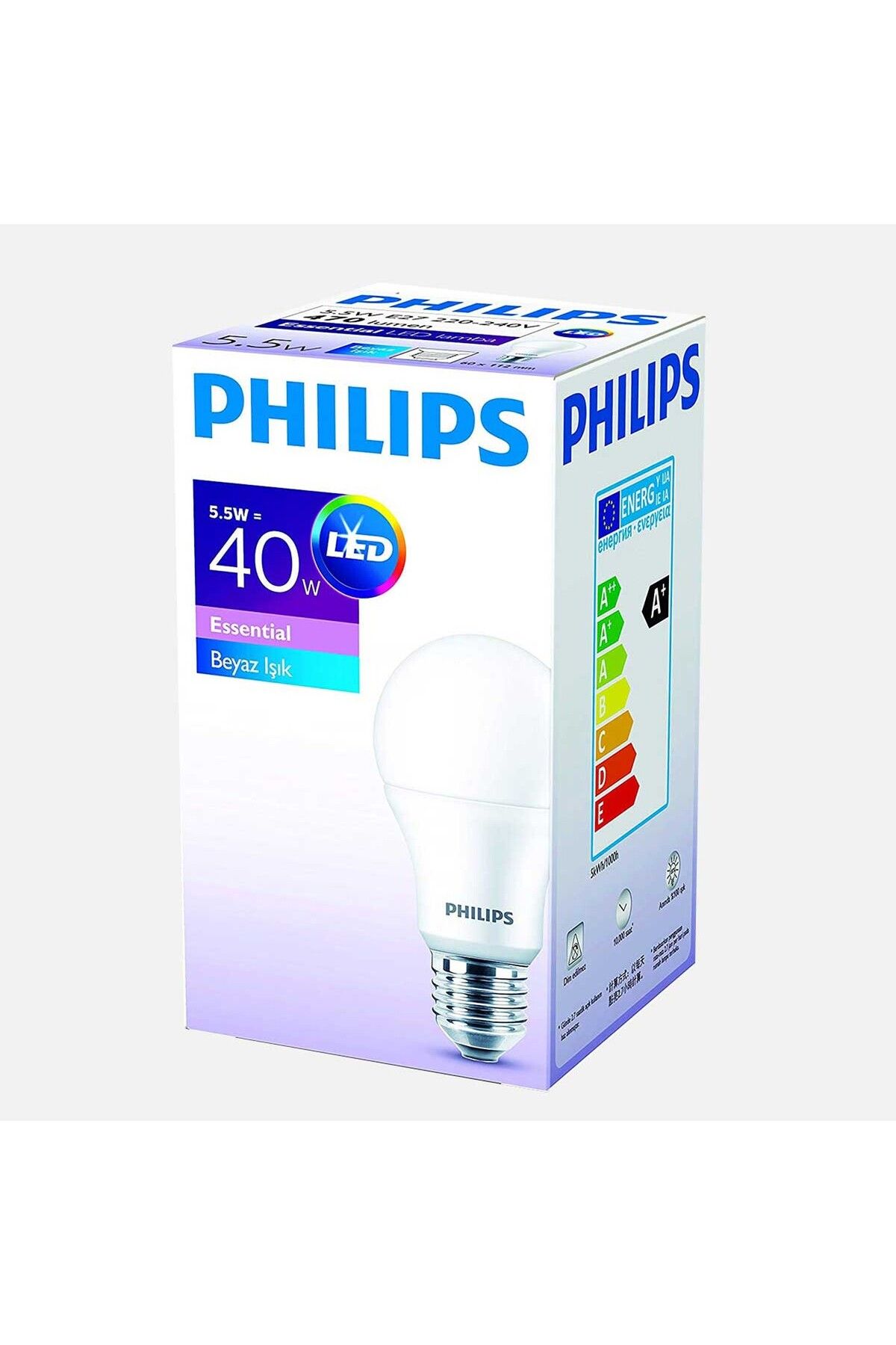 Philips Essential 40 W Beyaz Klasik E27 Duy Led Ampul