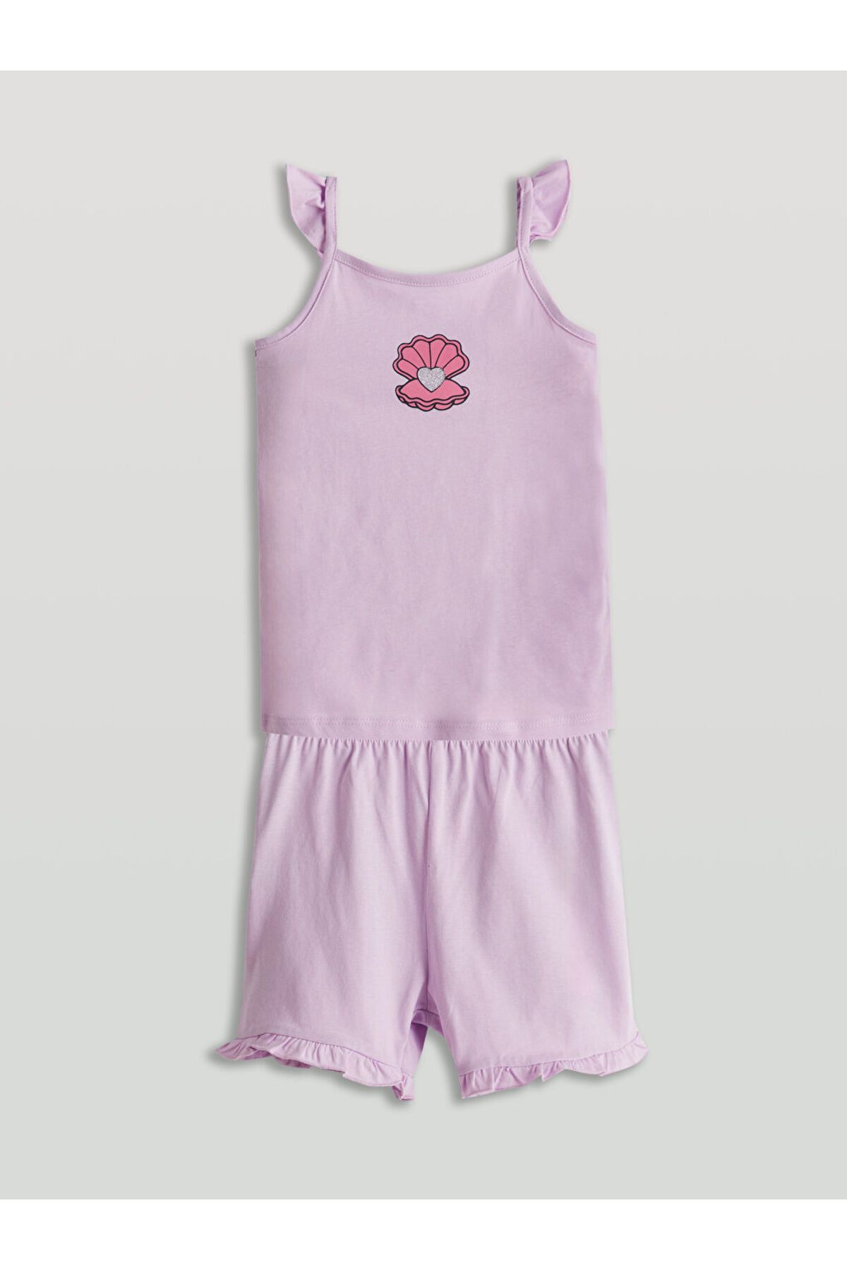 LC Waikiki Yeni Sezon Baskili Kiz Bebek Atlet ve Sort 2'li - S5LJ13Z1