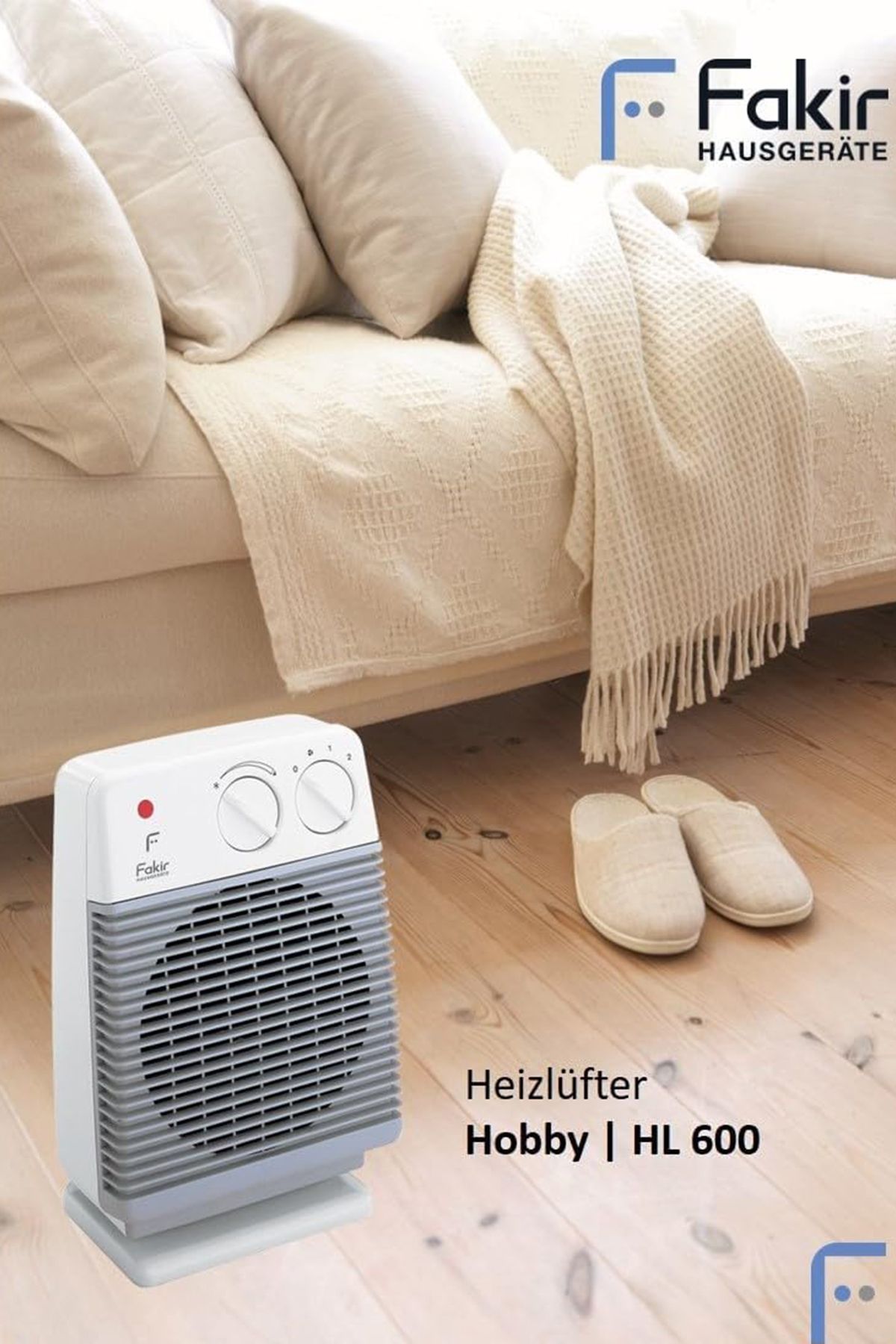 Fakir-Light Gray Hobby S Fan Heater 4