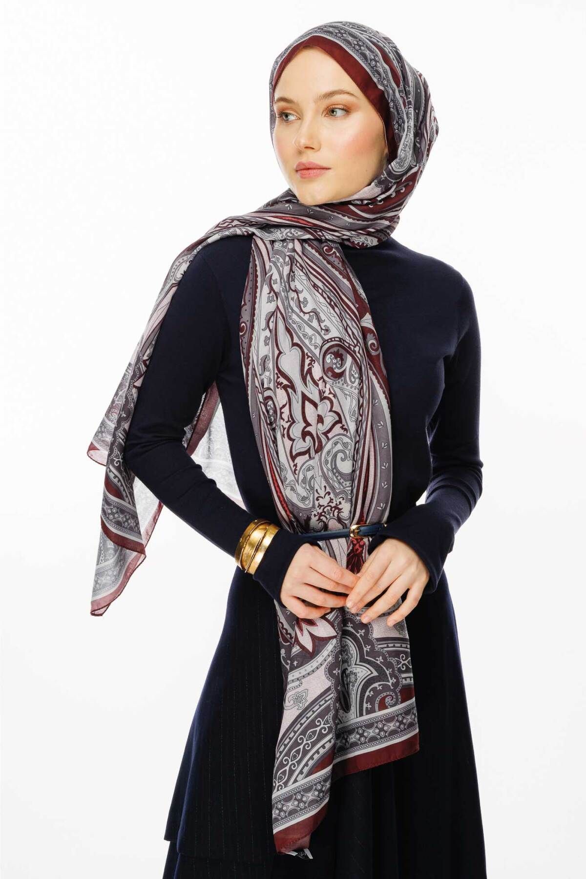 VALORSCARF VOLARSCARF VİNTAGE BREEZE COLLECTION RETRO DESEN ŞAL