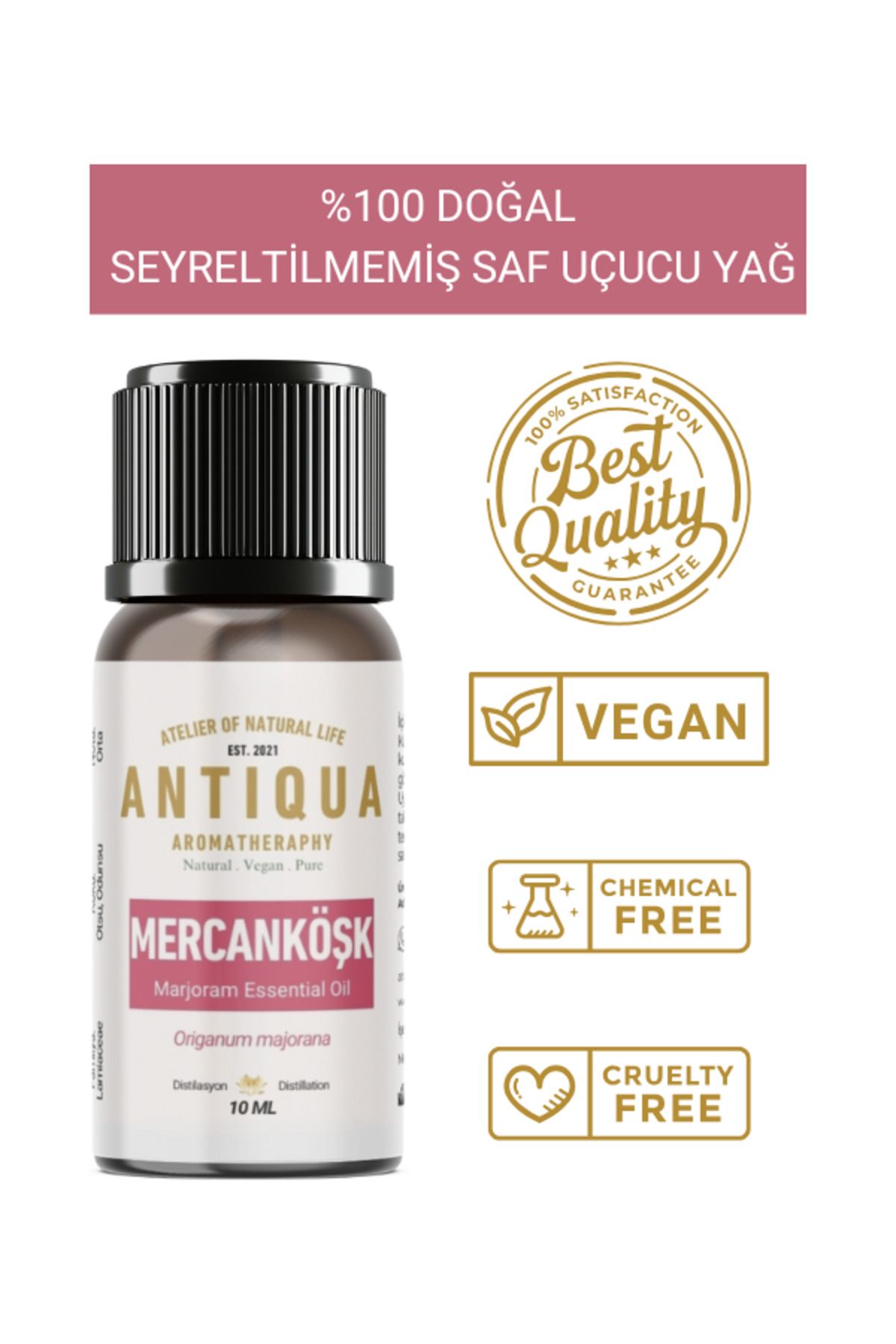 Antiqua Aromaterapi Mercanköşk Uçucu Yağı 10 Ml