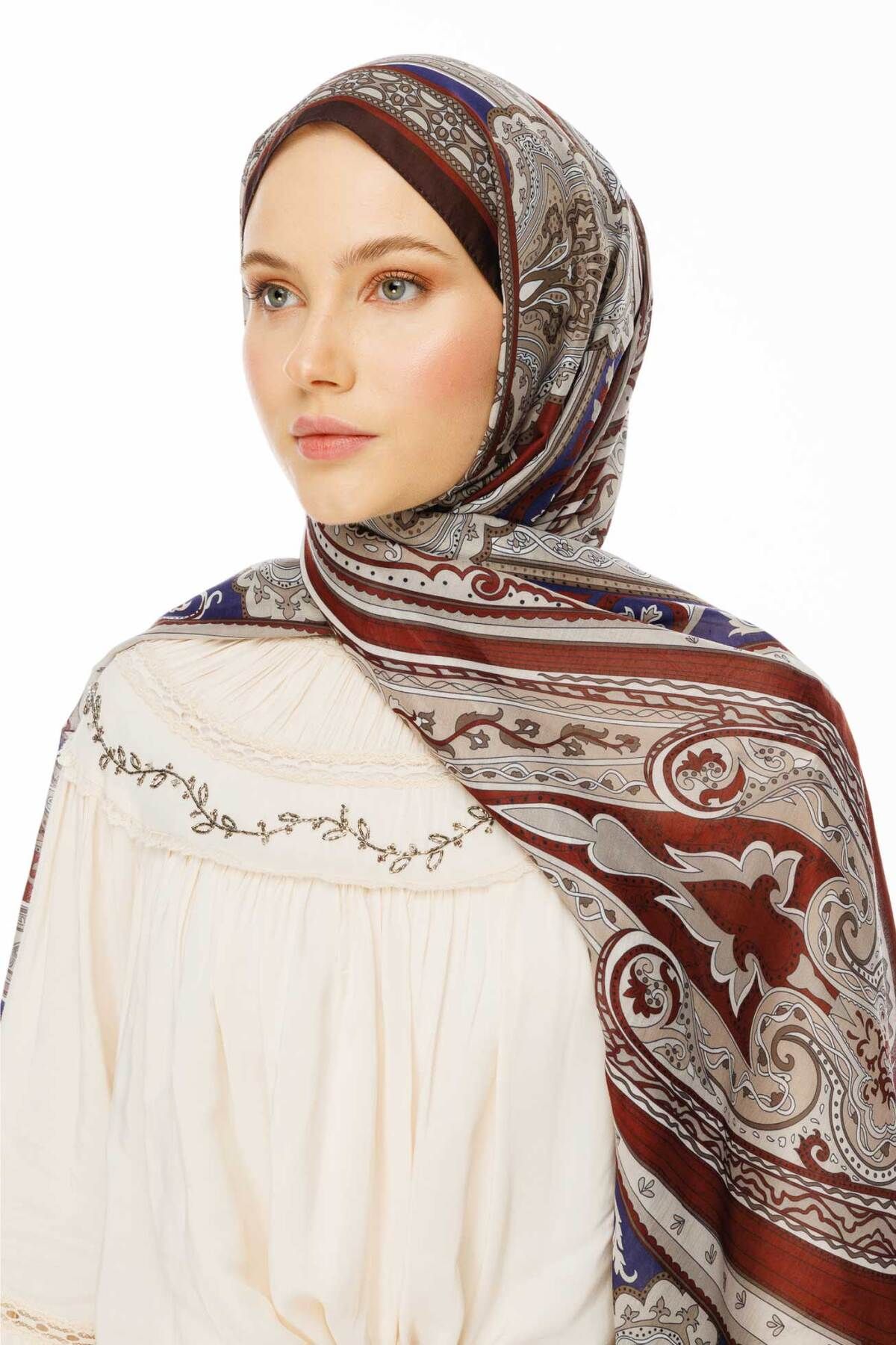 VALORSCARF VOLARSCARF VİNTAGE BREEZE COLLECTION RETRO DESEN ŞAL