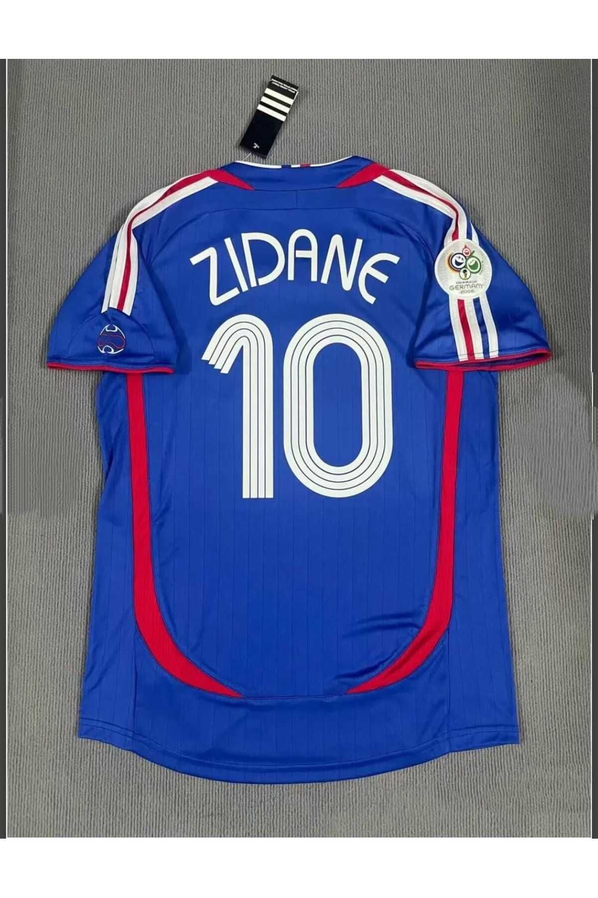 BYSPORTAKUS Fransa 2006 Dünya Kupası Zinedine Zidane Nostalji Forması (Blue)