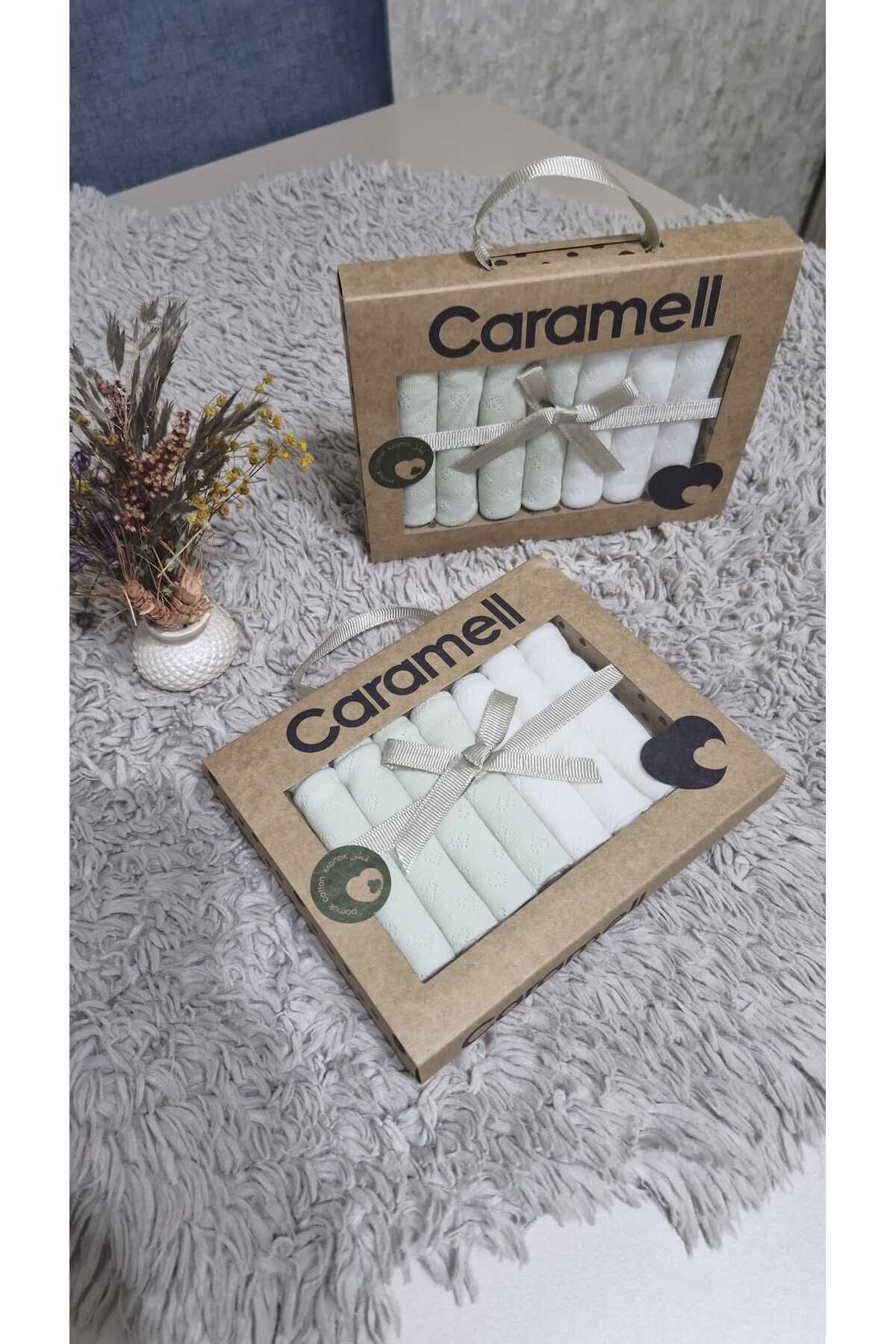 Caramell Ağız Silme Mendili 7'li ( 2'li Paket)