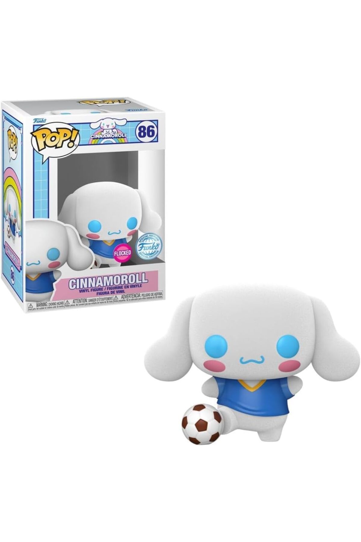 Funko Sanrio Hello Kitty & Friends POP! Futbol Topu ile Cinnamoroll (Flocked) Özel Vinil Figür #86