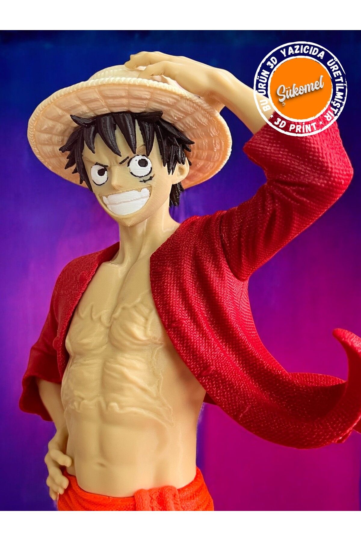 Dummy13 One Piece Monkey D Luffy Büst Figürü 17Cm (Diz Üstü) Dekoratif Koleksiyon Figürü 1 Adet