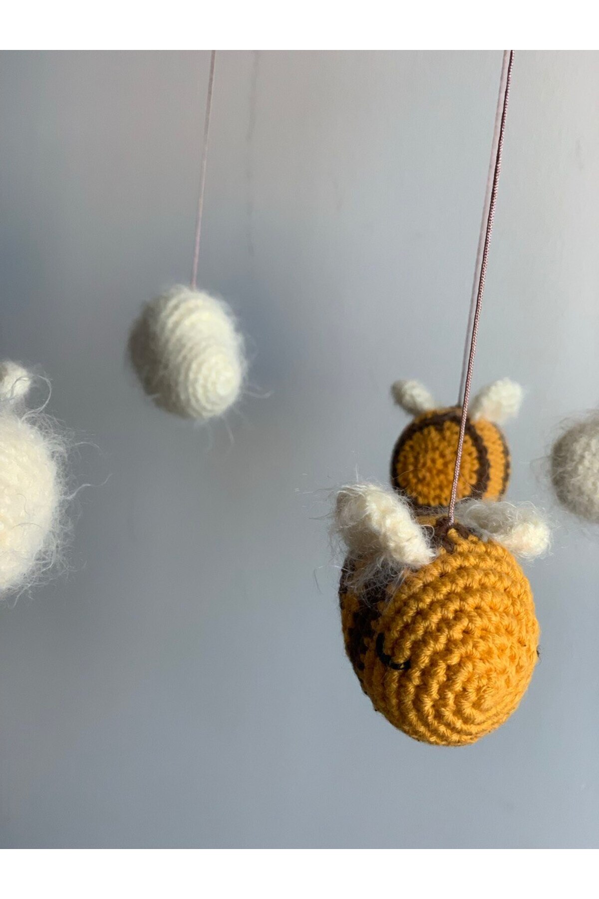 sametalworks DÖNENCE ARI FİGÜRLÜ BEBEK ODASI BEŞİK DÖNENCE fotoğrafı 3 (önizleme)