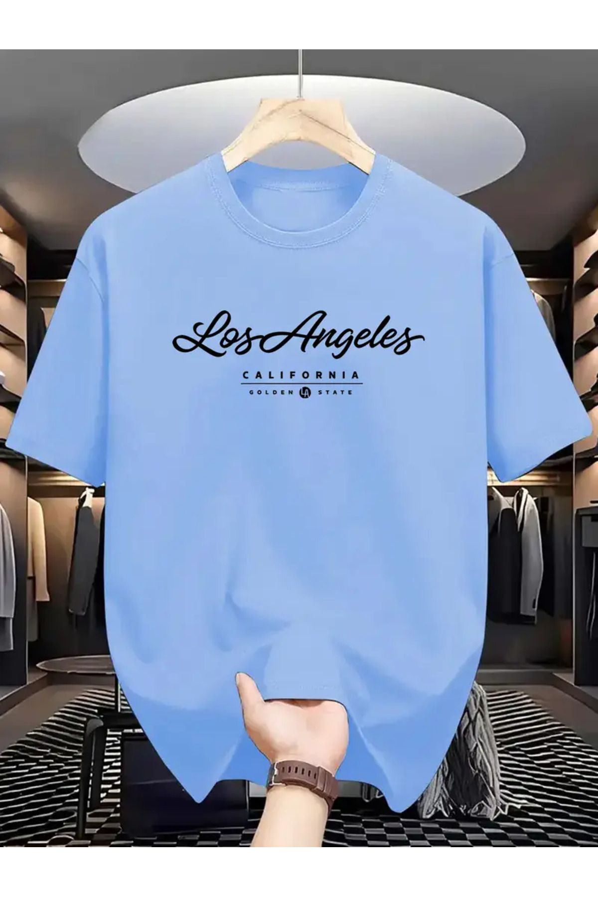 FULL TOLERANCE Los Angels GoldenState Baskılı Oversize Tshirt