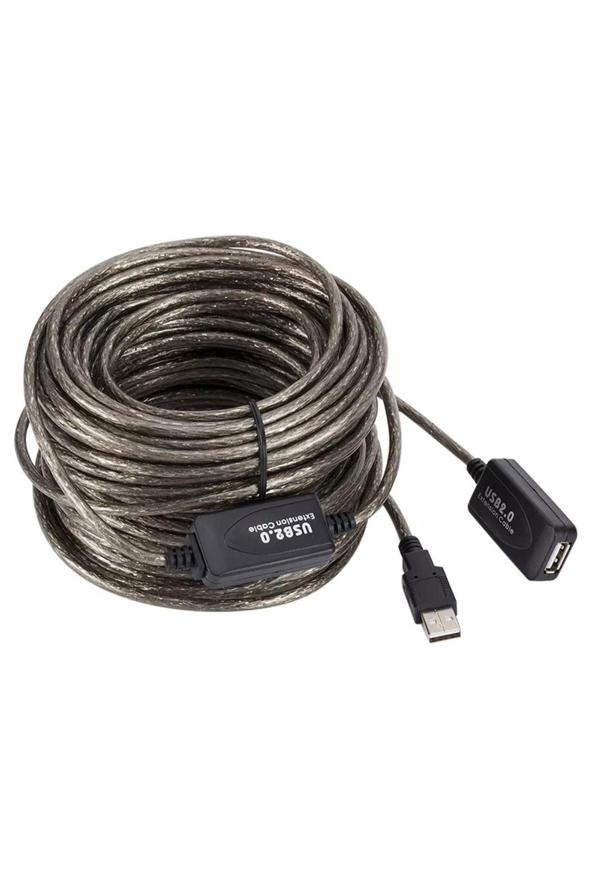 BK Teknoloji 15 Metre Sinyal Güçlendiricili Çipli USB 2.0 Aktif USB Uzatma Kablosu