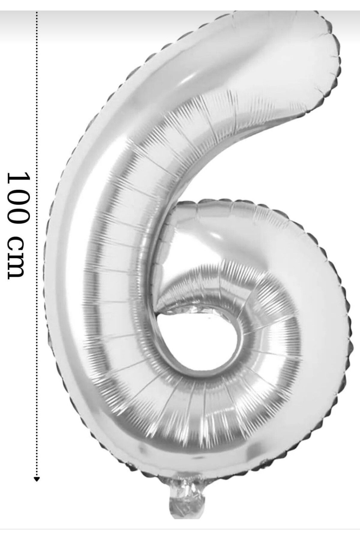 ALYA PARTİ Gümüş Rakam Folyo Balon Büyük Boy