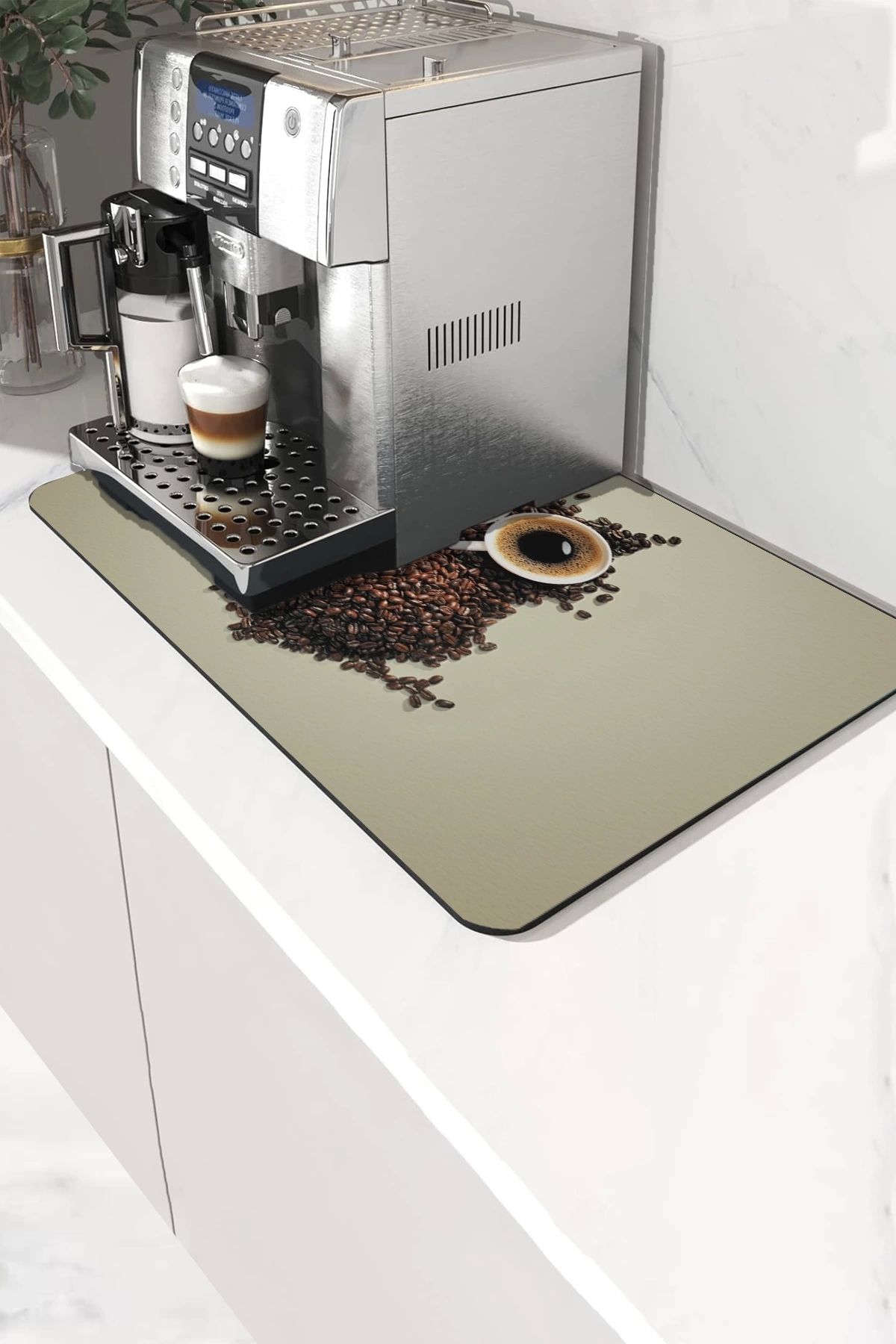 Valerine Life Kahve Makinesi Matı Sıvı Geçirmez Kaymaz Yıkanır Çaycı Çay Espresso Makinesi Pad 35x45cm 27241226