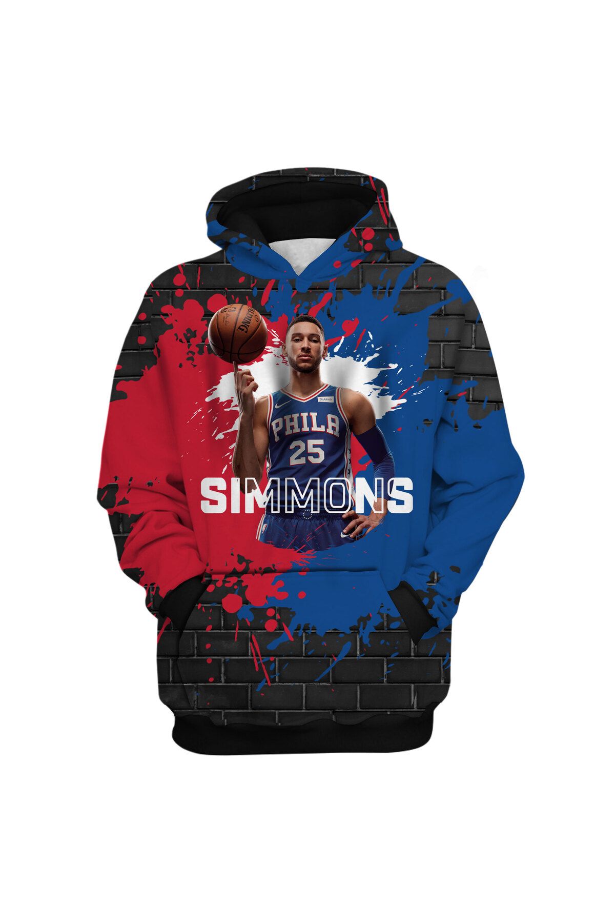 usateamfans Ben Simmons 3D Oversize Hoodie