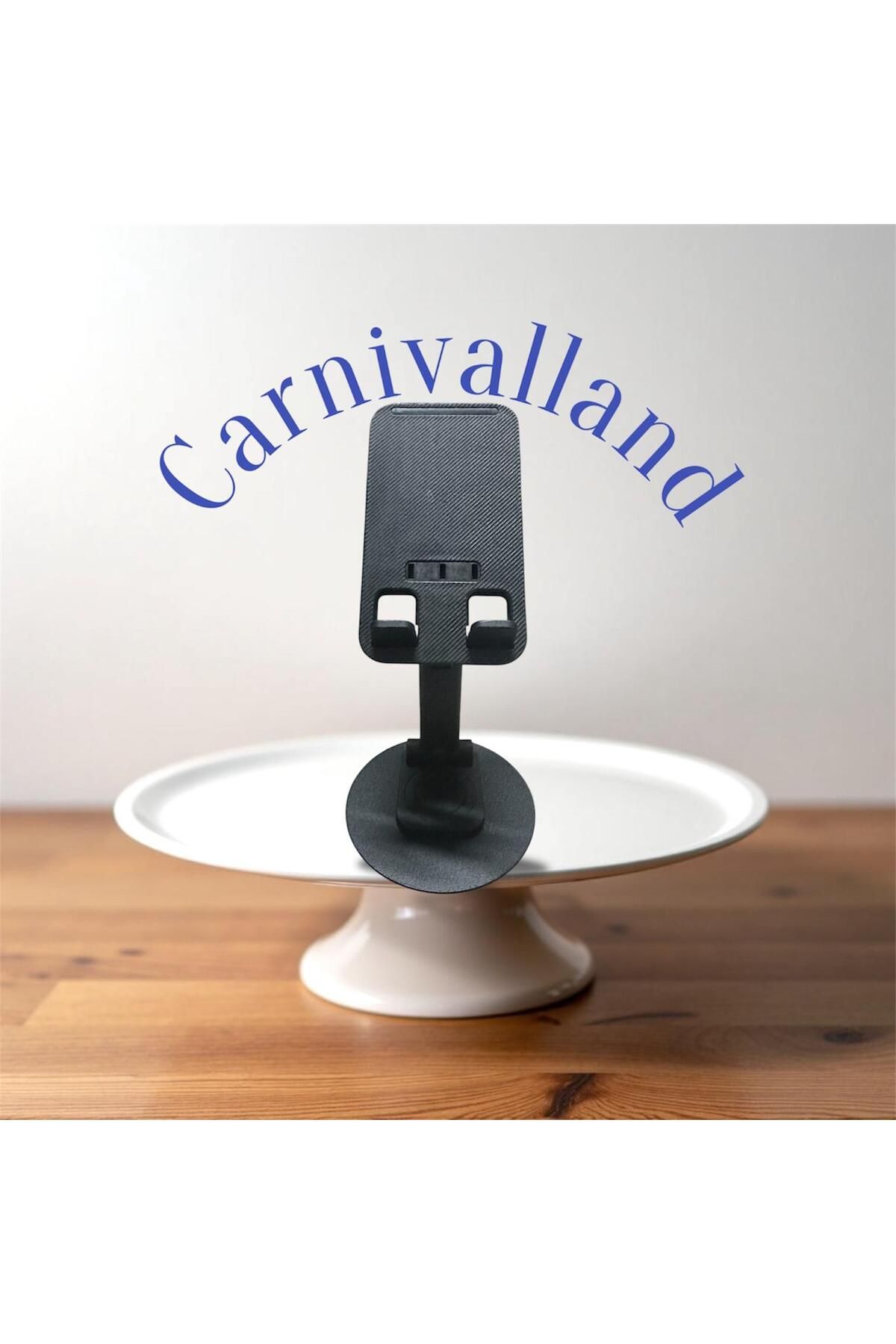 CARNIVAL LAND Yüksek Kaliteli Katlanabilir 360 Dönebilen Ayarlanabilir Tablet Telefon Tutucu Masa Üstü Stant