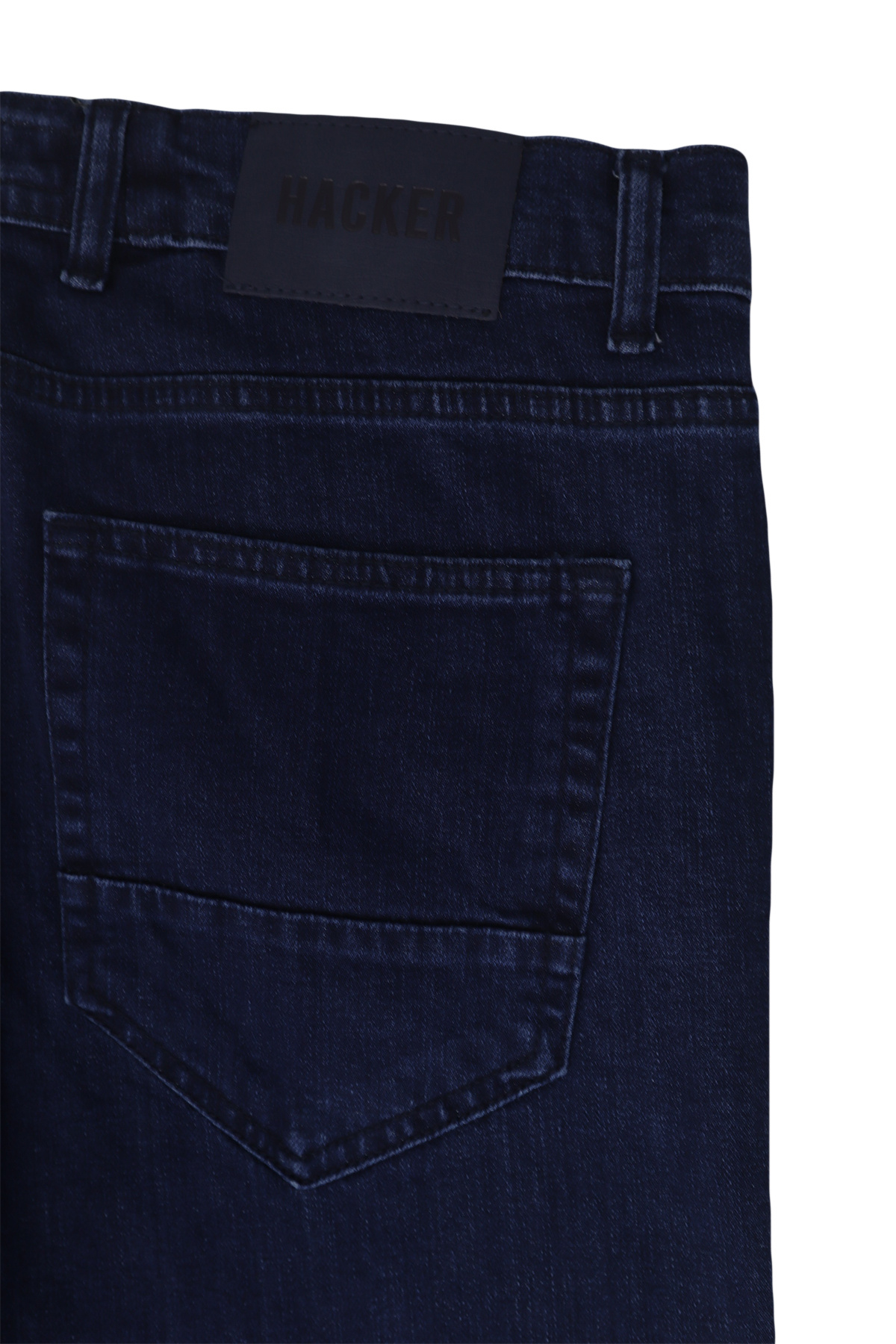 HACKER DENIM-Fistan Store Men's Navy Blue High Waist Relaxed Fit Wide Leg Oversize Jean Pants 6