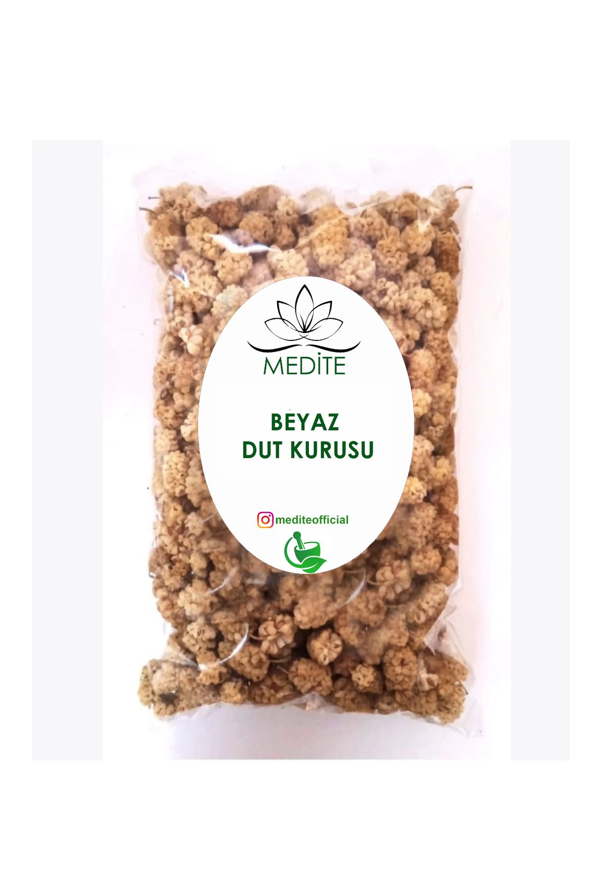 Medite Köy Dut Kurusu Beyaz 1000g