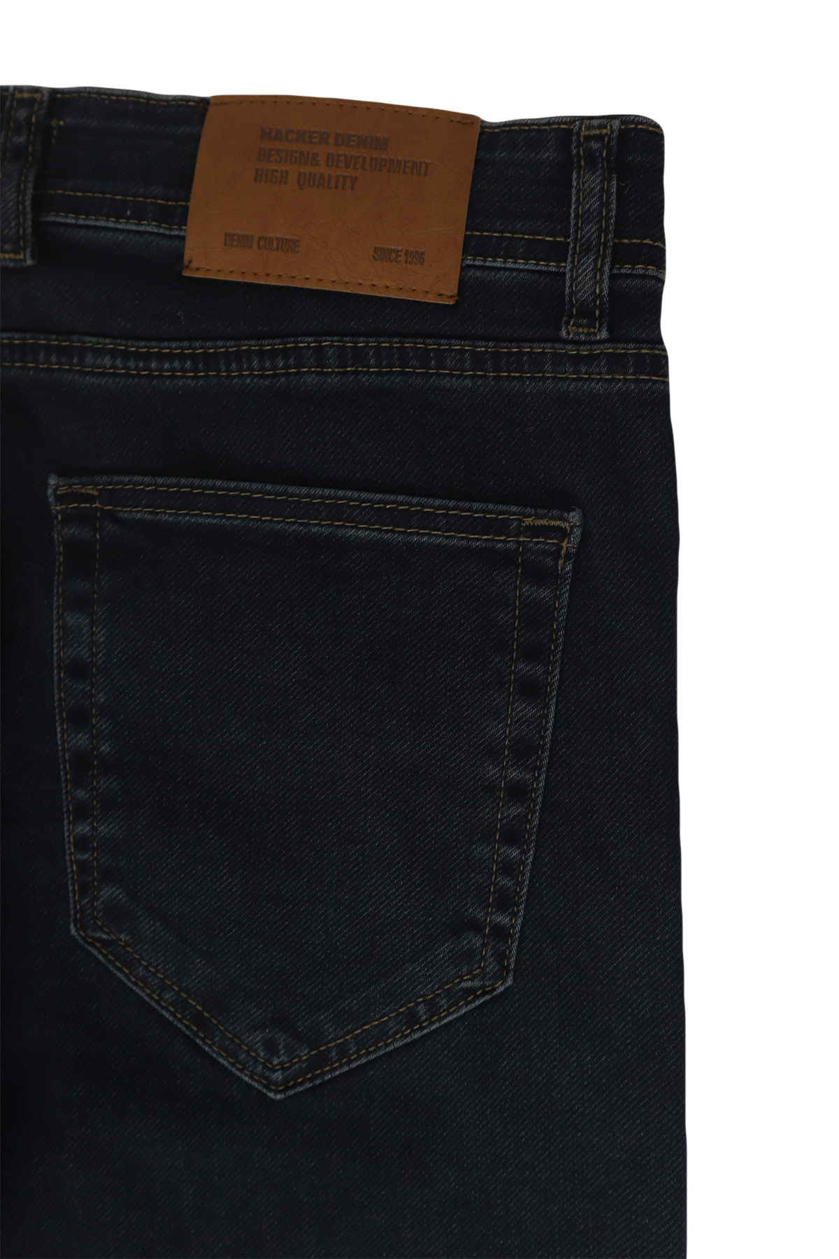 HACKER DENIM-Fistan Store Men's Green High Waist Comfortable Cut Pipe Leg Large Size Jean Trousers 6