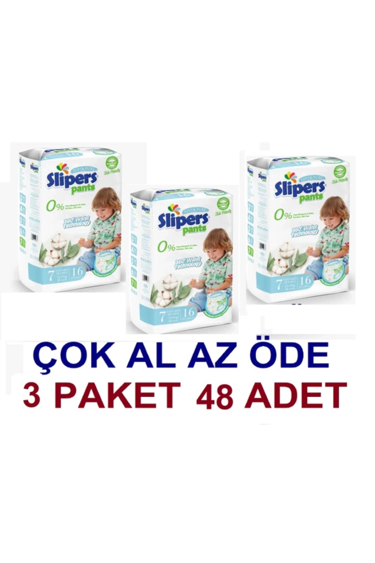 PREDO SLİPERS KÜLOT 7 XXX LARGE BOY 16 LI(3*16=48)