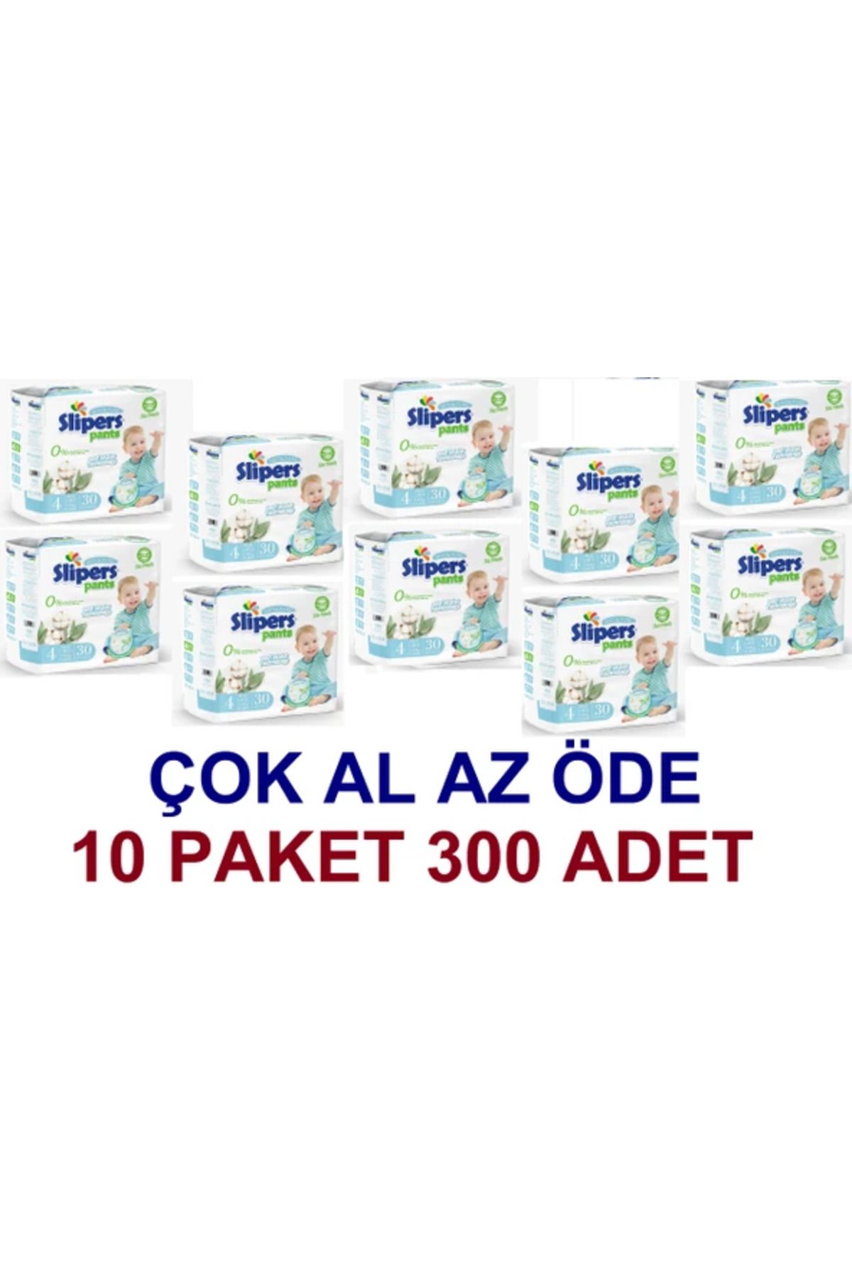 PREDO SLİPERS KÜLOT 4 MAXİ BOY 30 LU (10 PAKET=300 ADET)