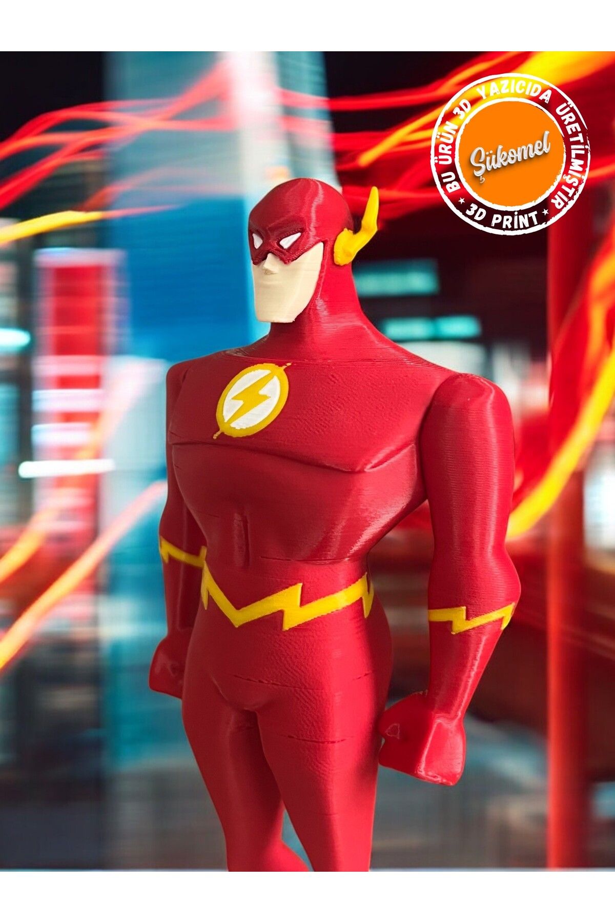 Dummy13 The Flash Justice League Unlimited Figür 16.5 Cm Dekoratif Koleksiyon 3D BASKI Figür 1 Adet