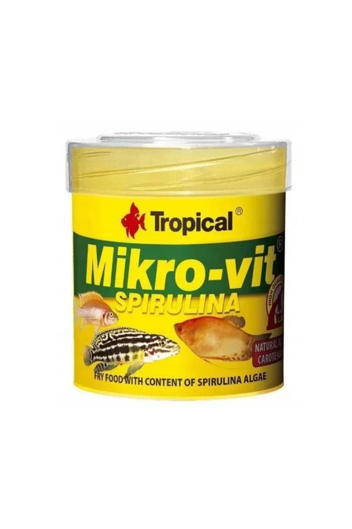 TREND Tropical Mikro-Vit Spirulina Yavru Balıklar İçin Spirulina Algli Balık Yemi 50 Ml 32 Gr