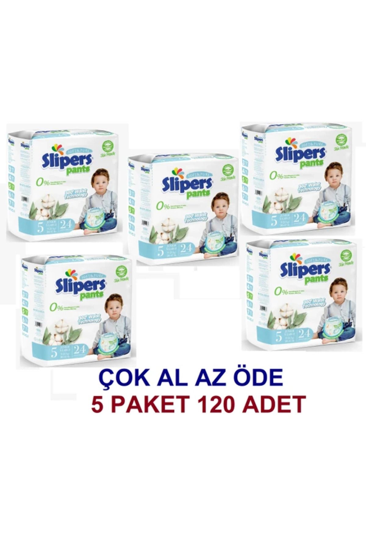 PREDO SLİPERS KÜLOT 5 JUNİOR BOY 24 LÜ(5*24=120)