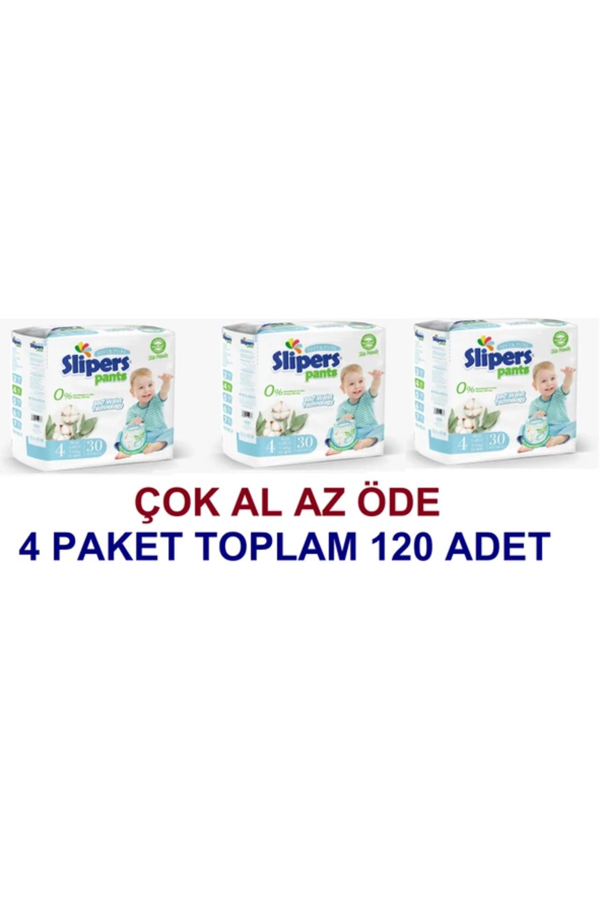 PREDO SLİPERS KÜLOT 4 MAXİ BOY 30 LU (3 PAKET=90 ADET)