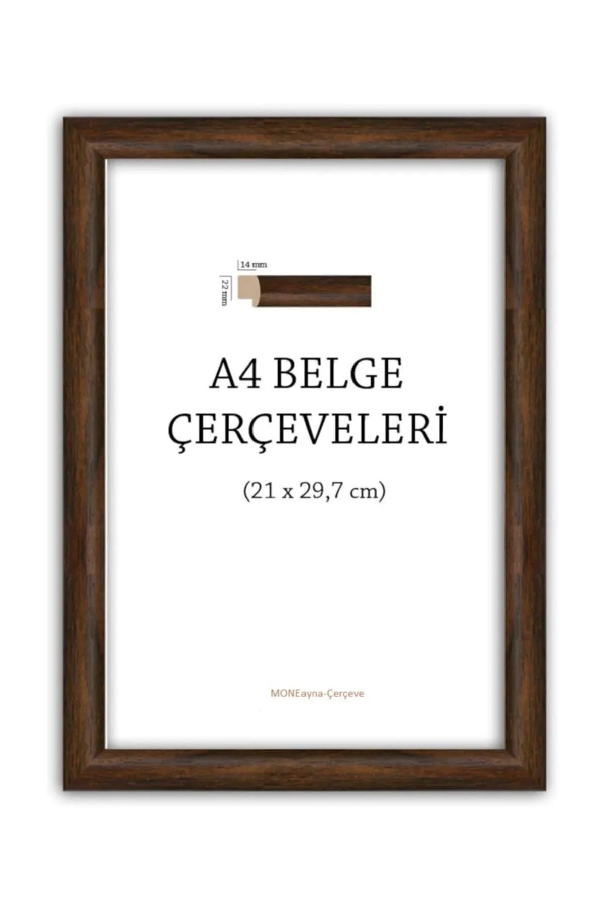 asel sanat A4 ÇERÇEVE - A4 Çerçeve - Diploma Çerçevesi - Belge Ruhsat Serfitika Çerçevesi - 21x30 Çerçeve