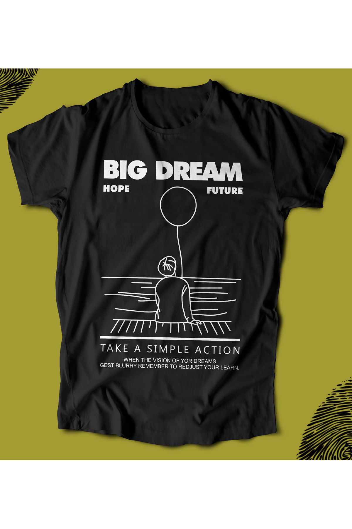 BUTSHIRT Big Dream‘ Baskılı 'Regular-Fit' Unisex Tişört