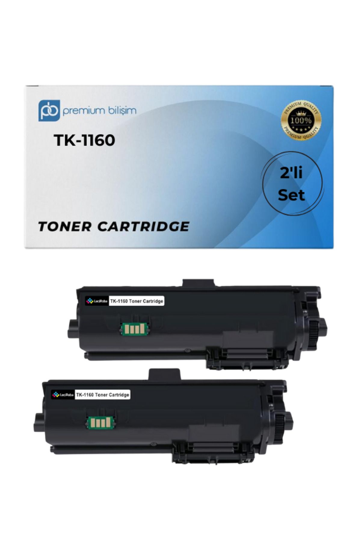 KYOCERA TK-1160 Muadil 2 Adet- Kyocera ECOSYS P2040DN P2040DW P2050DN P2040 DN P2040 DW 2040DN 2040DW