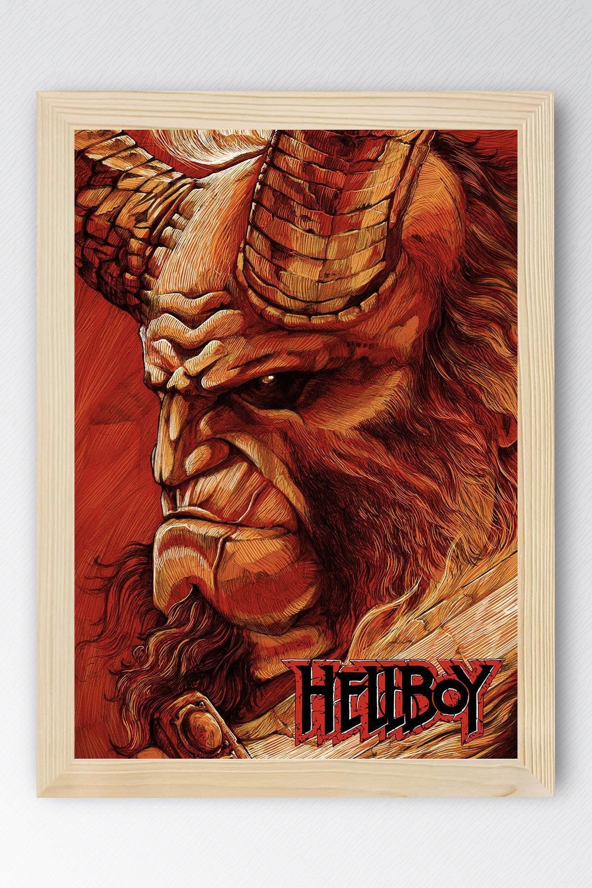 Saturn Hellboy Çerçeveli Tablo - Film Posteri Tablo