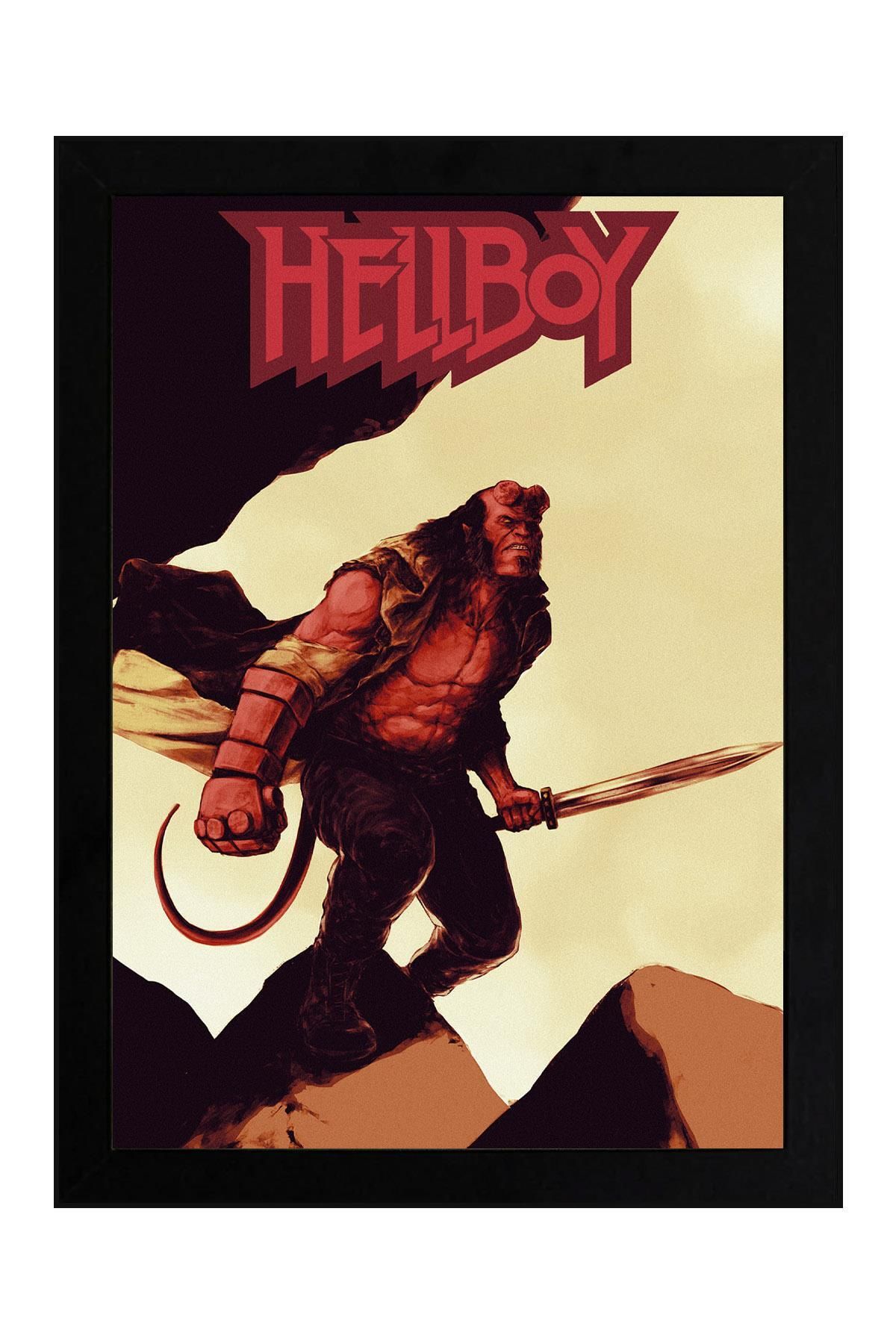 Saturn Hellboy Çerçeveli Tablo - Film Posteri Tablo