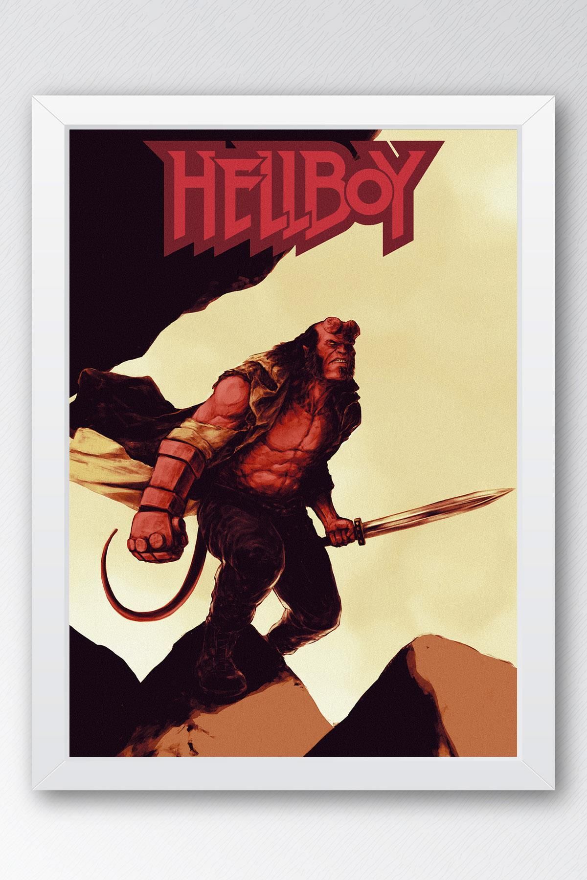 Saturn Hellboy Çerçeveli Tablo - Film Posteri Tablo