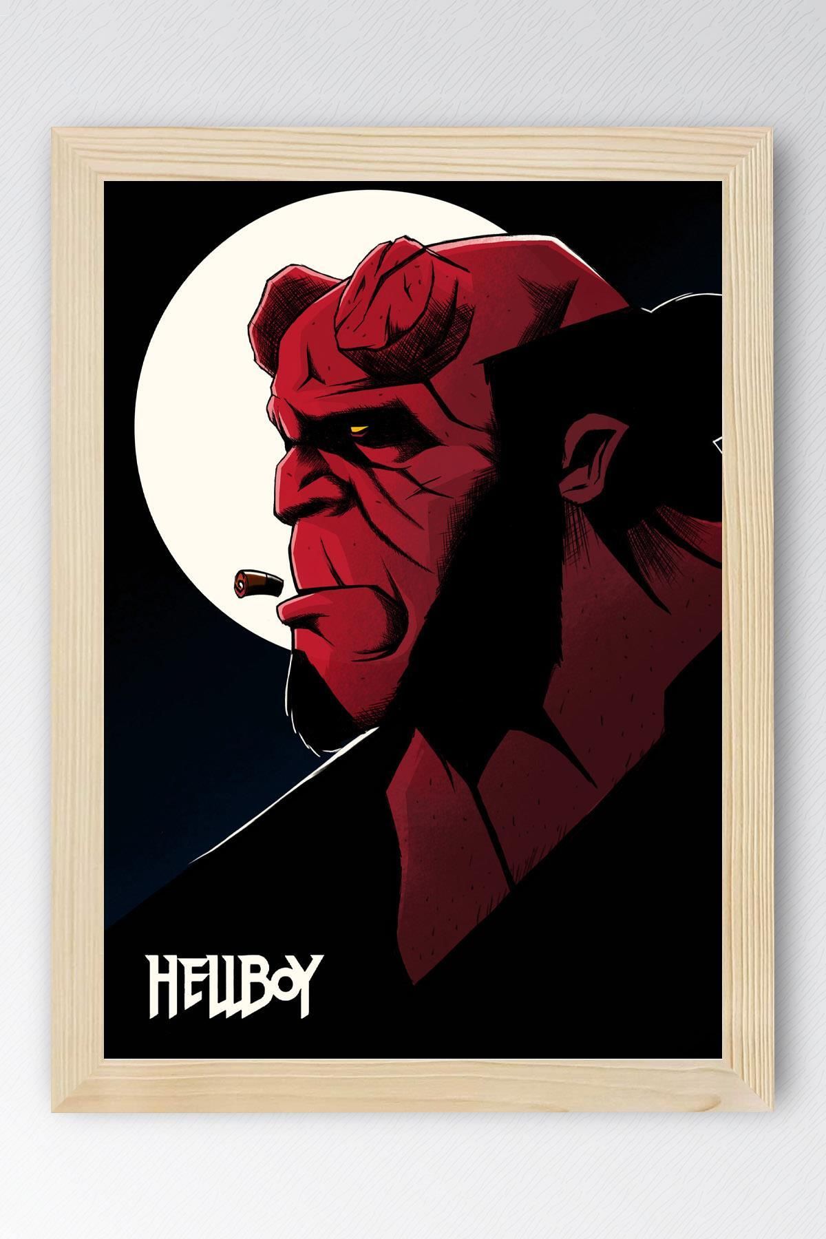 Saturn Hellboy Çerçeveli Tablo - Film Posteri Tablo