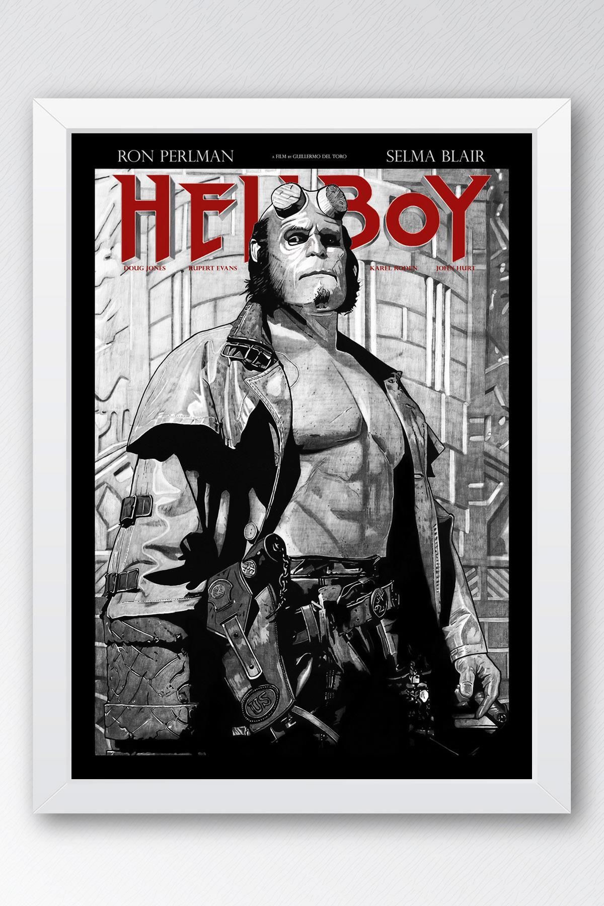 Saturn Hellboy Çerçeveli Tablo - Film Posteri Tablo