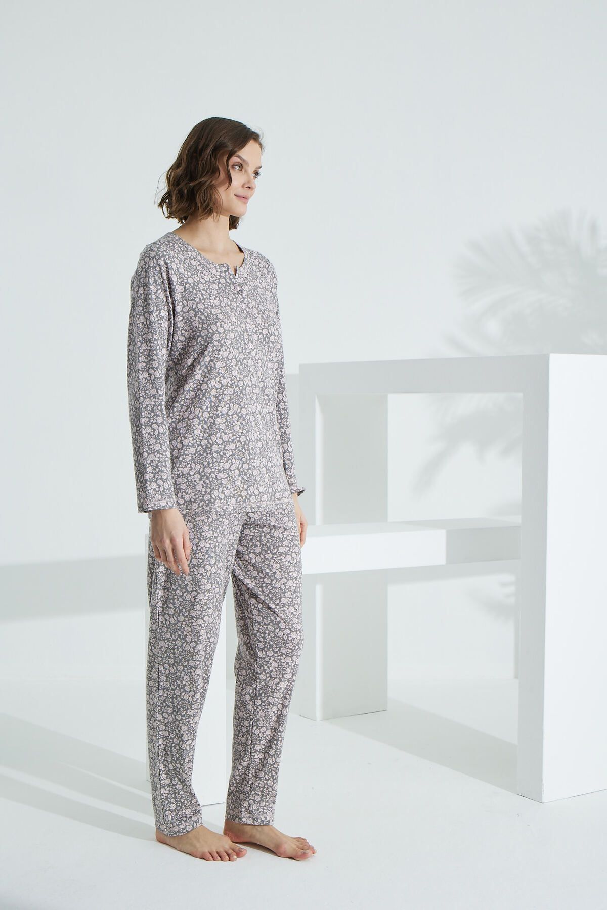 Evia-Angelique 100% Cotton Long Sleeve Women's Sleepwear 21505 3