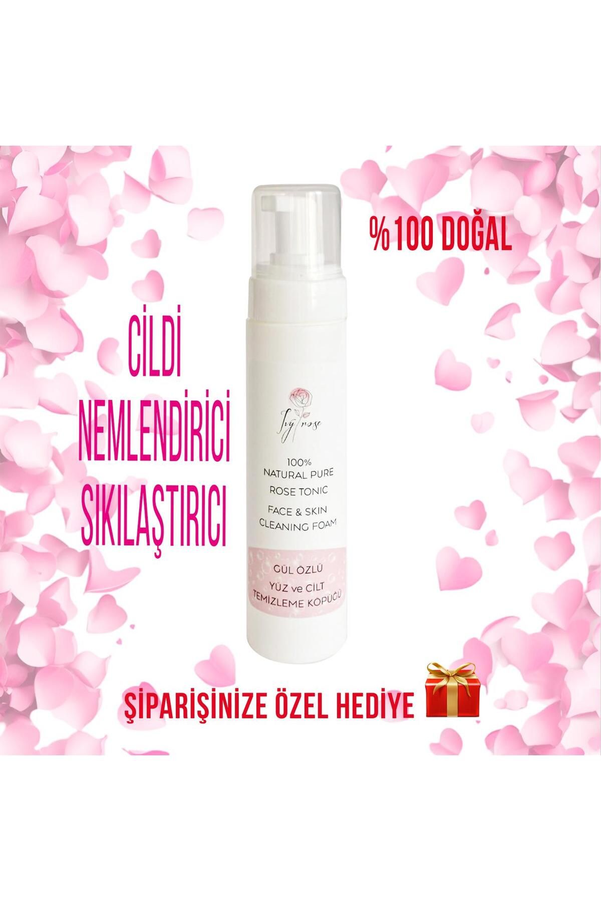 IVY ROSE 100% NATURAL GÜL CİLT TEMİZLEME KÖPÜĞÜ