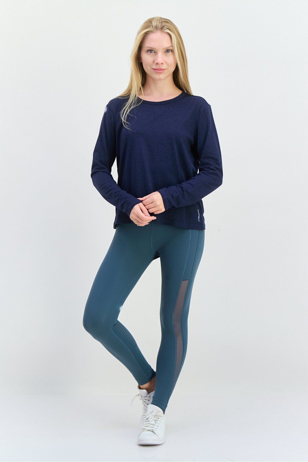 Head-Women Relaxed Fit Long Sleeve Outdoor T-Shirt, Navy 4