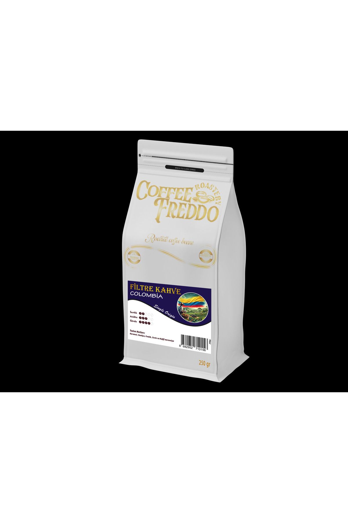 COFFEE FREDDO COLOMBİA FİLTRE KAHVE ÇEKİRDEK 250 GR